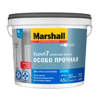 Marshall Краска Export-7 в/д для стен и потолков матовая (7% блеска) BC 4,5л. Матовая. 