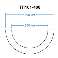 ТП101-400 тело полуколонны (d320 D400 h2000мм). Армированный полистирол